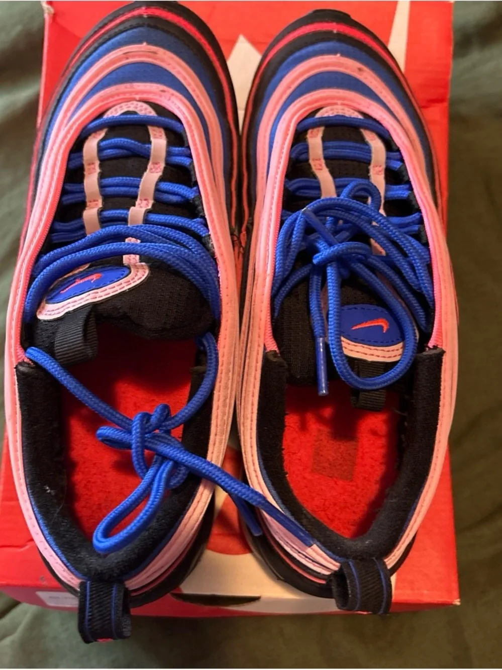 Nike Kids' Air Max 97 Sneakers - Navy, Pink & Red